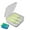 Green, variant on Bright Fluorescent Squid Lures - 2.36" Silicone Bait with 3D Luminescent Eyes & Barbed Hook for Sea Bass, Mackerel, Grouper Fishing (3 Pcs)