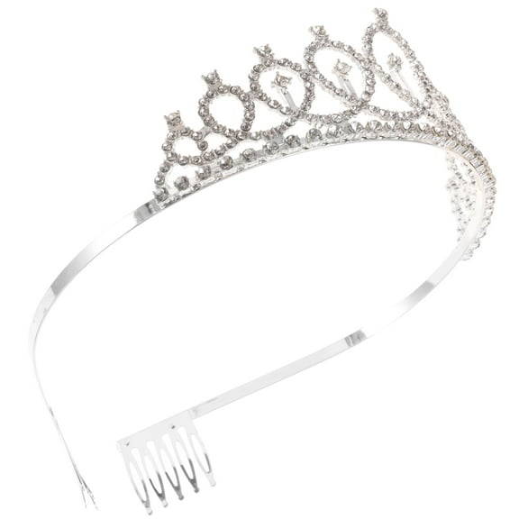 UPOUART Rhinestone with Hair Comb for Girls and Women Bridal Accessories Wedding Birthday Party Decor