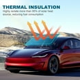 thumbnail image 4 of Pre-cut Window Film Tint Kit for Tesla Model 3 2020-2024 Solar Film PVC Complete Vehicle Set UV Reduction, Car Front Gear 80% Other 35%, 8pcs, 4 of 10