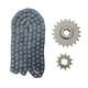 thumbnail image 2 of Piñón T8F 11T, Alta Dureza Rendimiento Estable 116 Eslabones Cadena De Transmisión T8F Fabricación Profesional Para Mini Motocicletas, 2 of 7