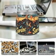 thumbnail image 6 of Yayeee Ashtray with Lid for Cigarette Smokeless Stainless Steel Home Ash Holder, Black Sardines Pattern, 6 of 7