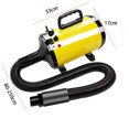thumbnail image 2 of 2000W High Pot Pet Blower Bajo ruido paso sin pasos para el cabello para perros secador (amarillo), 2 of 9