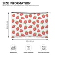 thumbnail image 2 of Sigee Strawberries for Multipurpose Zipper Pouch Paper Reusable Cosmetic bag for Purse Water Resistant Gift, 2 of 8