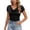 C-Black472, variant on DHFJKG Cowl Neck T Shirts For Women Short Sleeve Slim Fit Basic Tee Casual Comfortable Summer Top Daily Wear Trendy Tops