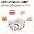 thumbnail image 7 of BZSMCE Storage Bin Cube Organizer Basket with Flip-Top Lid Puppy Paw and Bone Printed, 7 of 7