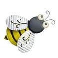 thumbnail image 3 of Iron 3D Bee Wall Decor Background Decorative Artwork Crafts Figurines Animals Wall Sculpture for Garden Outdoor Backyard Farmhouse Bedroom Face in Middle, 3 of 8