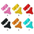 thumbnail image 4 of Sonducket Traje de baño dividido para mujer Bustier sin tirantes Acolchado Poliéster Ajustable Traje de baño Vacaciones Viajes Fiesta Ropa de playa Cian Type2 NO2 Sonducket OD021066-18, 4 of 6