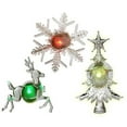 thumbnail image 3 of Holiday LED Lighted Window Decorations - Set of 3 - Reindeer Christmas Tree Snowflake - Color Changing Lights - Xmas Decorations - 9695, 3 of 3