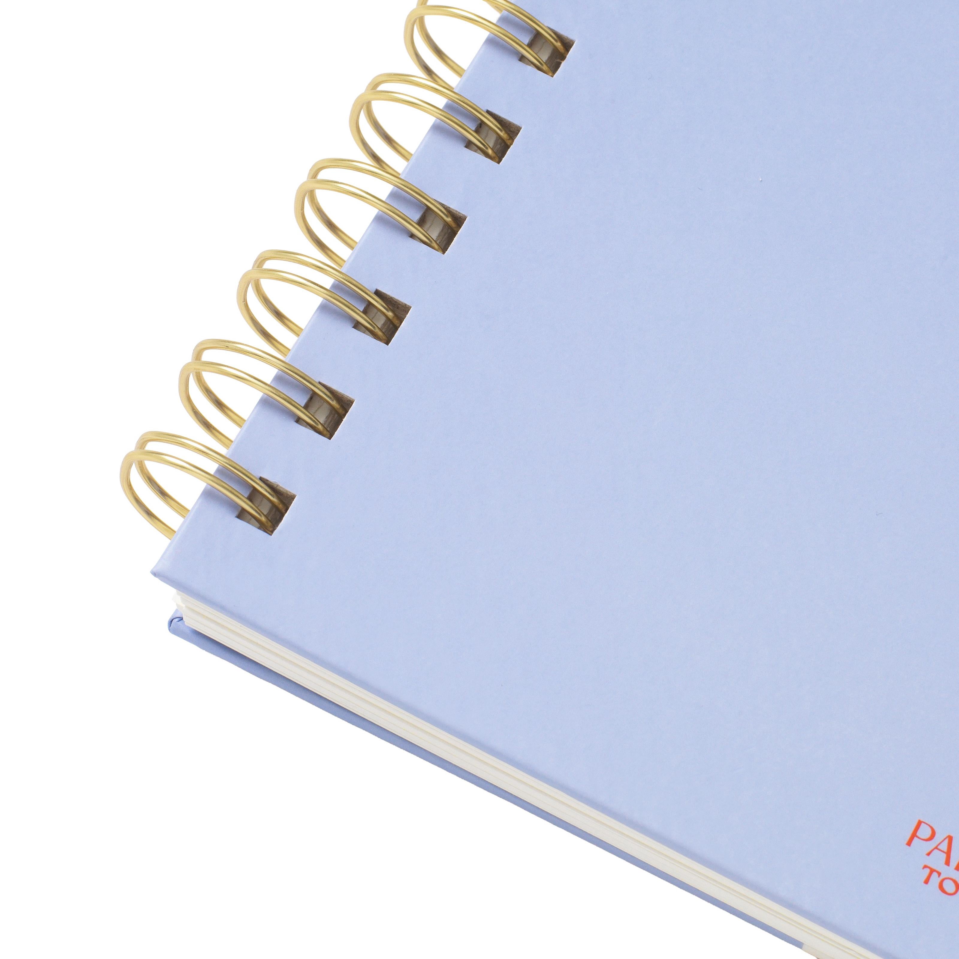 Papier To Go Undated Productivity Planner, Spiral B5,  7.1 x 10", Plans in Script, Purple