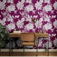 thumbnail image 3 of S4Sassy Peel & Stick Vinyl Wallpaper, Bold Monochrome Bloom Wallpaper Contact Paper Waterproof - Pink, 25"X 120", Removable Wall Covering For Home Decor In Bedrooms, Renter Spaces, Cabinets, 3 of 9