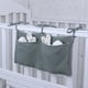 thumbnail image 3 of Bolsa de almacenamiento portátil para cuna de bebé, organizador de pañales multifuncional para cabecera de cama de recién nacido, artículos de bebé, ropa de cama, 3 of 4