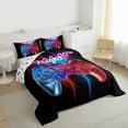 thumbnail image 3 of Homewish Kids Game Console Bedding Comforter Set,Modern Video Game Twin Comforter Sets,Gradient Blue Red Bedding Set For Boys,Breathable Home Decor Reversible,2pcs, 3 of 8