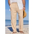 thumbnail image 3 of KingSize Men's Big & Tall Classic Linen Pants, 3 of 3