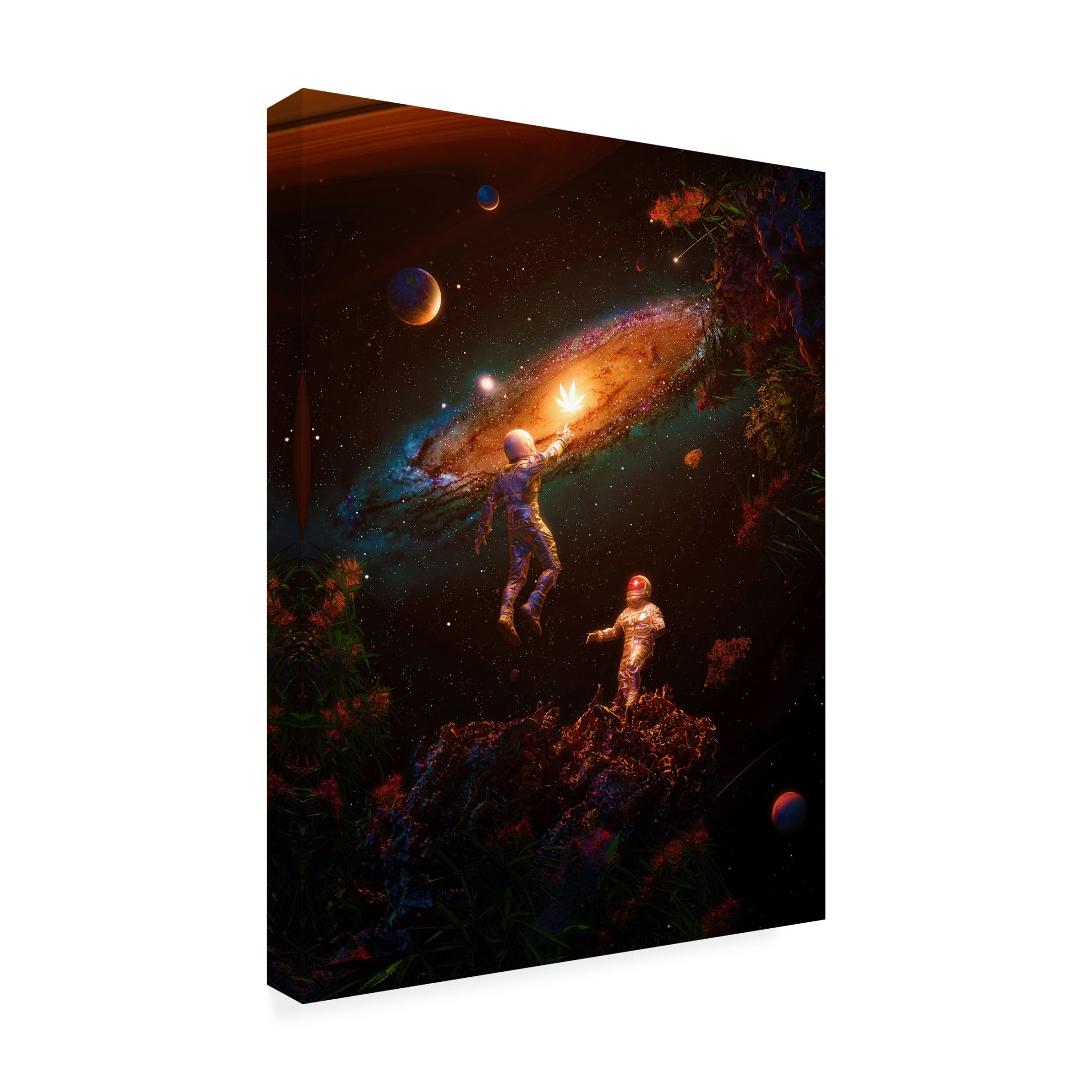 Canvas Wall Art - Francis Minoza 'Follow The Light' Wall Art for Living Room, Bedroom, or Office Décor by Trademark Fine Art - 14 x 19 Inches