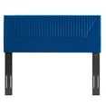 thumbnail image 4 of Tufted Headboard, King and CA king, Blue Navy, Velvet, Mid Century Bedroom, Modern Contemporary Boutique HB35264, 4 of 9