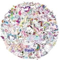thumbnail image 4 of Pegatinas, 100PCS Pegatinas Impermeables, Lindas Pegatinas Estéticas de Unicornio, Computadora Portátil, Botella de Agua, Teléfono, Pegatinas para Patineta JM  MX-0134538FYD, 4 of 4
