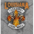 thumbnail image 2 of Louisiana Fleur de Lis Shaped Cat LA Long Sleeve TShirt Men Women Brisco Brands X, 2 of 6