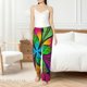 thumbnail image 4 of Balery Multicolored Beautiful Flower Pantalones de pijama para mujer, pijamas ultraligeros, pantalones de estar por casa-Medium, 4 of 6