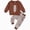 fall winter outfits-Brown, variant on TOWED22 Toddler Baby Boy Fall Winter Clothes Long Sleeve Crewneck Pullover Sweatshirt Jogger Pants Set 2 Piece Outfit(Blazer,18-24 M)