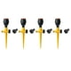 thumbnail image 2 of 4 aspersores giratorios para jardín, herramientas de riego con giro de 360 ​​grados. Amarillo, 2 of 9