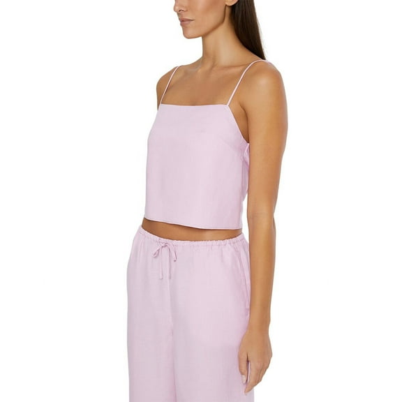 Onia womens Air Linen-Blend Square Neck Tank, XS