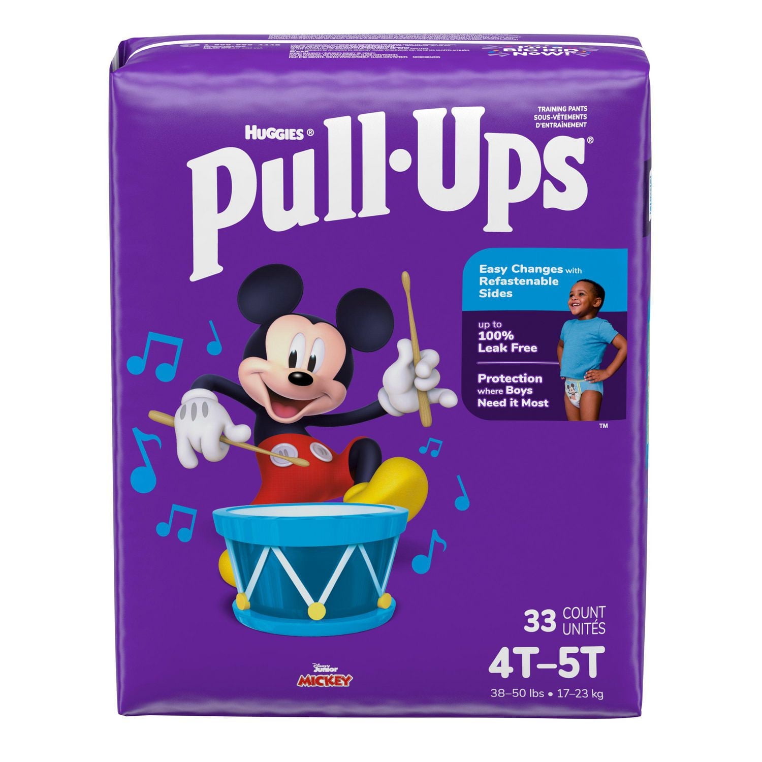 Sous-vêtements d’entraînement Pull-Ups pour garçons, 2T-6T (16 à 50+ livres]), 80-124 sous-vêtements