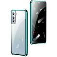 thumbnail image 3 of Galaxy S21 Case,Anti Peep Magnetic Adsorption Privacy Screen Protector Double Sided Tempered Glass Metal Bumper Frame Anti-Peeping Phone Case Anti-Spy Cover for Samsung Galaxy S21 5G 6.2 inch,Purple, 3 of 7