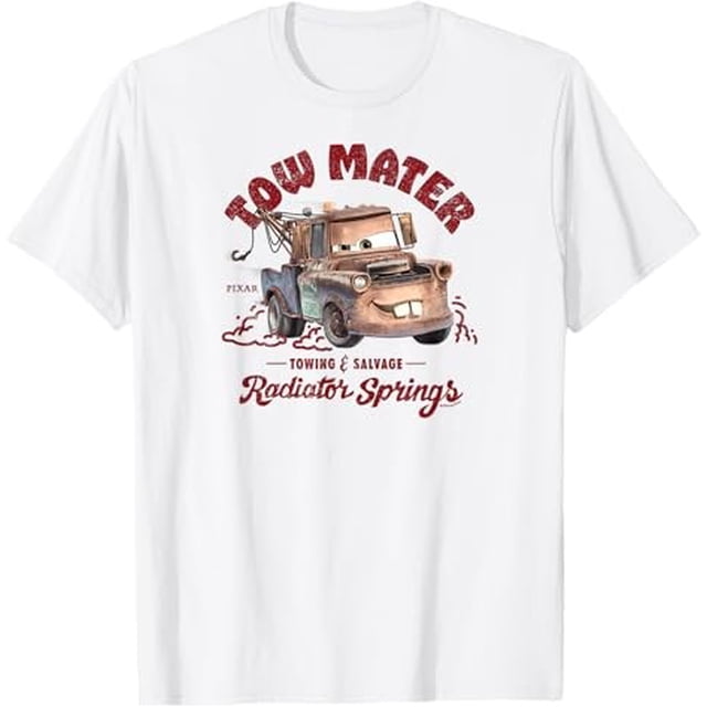 Disney Les Bagnoles T-Shirt Graphique de Remorquage et de Récupération Toutes Tailles P-5TG