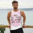 thumbnail image 6 of Fotbe Not All Those Who Wander Are Lost Pattern Men's Quick Dry Workout Tank Top Gym Muscle Tee Fitness Bodybuilding Sleeveless T Shirt Breathable Workout Shirt-XX-Large, 6 of 9