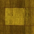 thumbnail image 1 of Ahgly Company Machine Washable Indoor Square Abstract Yellow Contemporary Area Rugs, 6' Square, 1 of 4