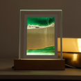 thumbnail image 3 of Imagen Arte Noche Luz Paisaje Pintura Arte Verde Gloria Imagen de arena dinámica, 3 of 8