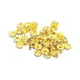 thumbnail image 1 of Unique Bargains 6mm Spacer Beads, 100pcs Bead Spacers Rhinestone Round Bulk Beads for Jewelry Making, Gold, 1 of 5