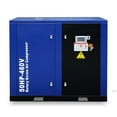thumbnail image 5 of 50HP Rotary Screw Air Compressor, 220 CFM 125 PSI, 460V 60HZ 3-Phase Industrial-Grade Air Compressor with Direct Drive, PLC Touch Controller, Low Noise, Efficient Cooling System, 5 of 11