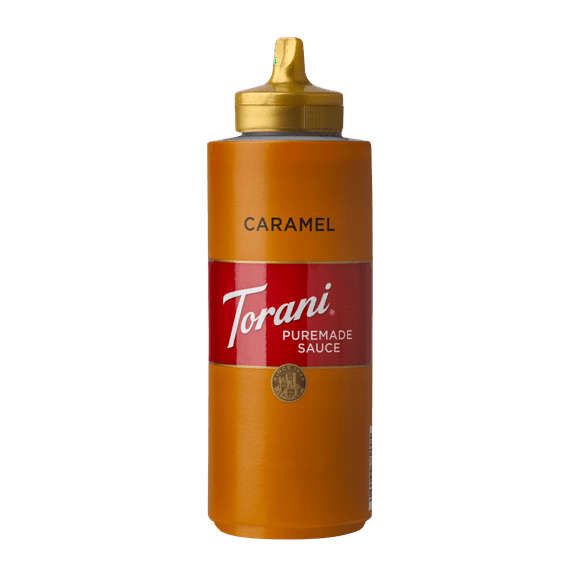Pack of 4, Torani Puremade Caramel Sauce, 16.5 oz