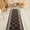 Brown, variant on Custom Size Fleur De Lis French Design Black, Beige, Blue, Brown, Gray and Red Color Options Non-Slip Rubber Backing- 26 Inch Wide by Your Choice of Length-Hallway Stair Runner Carpet