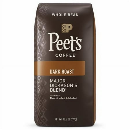 2X - Peet's Major Dickason's Blend Dark Roast Whole Bean Coffee