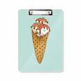thumbnail image 1 of red white egg cs ice  ball clipboard folder writing pad backing plate a4, 1 of 4