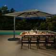 thumbnail image 6 of Boyel Living 10 X 10 FT Cantilever Outdoor Patio Umbrella - w/ Base&LED, Offset Patio Aluminum Umbrella for Deck Pool, Taupe, 6 of 6
