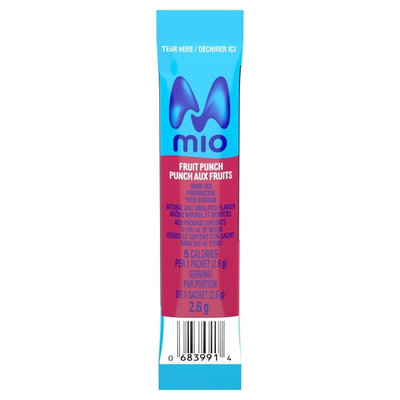 mio Punch aux fruits préparation pour boisson en poudre 2.6g 10pk