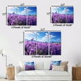 thumbnail image 4 of Designart "Flowers peaceful Lavender II" Floral Metal Wall Art Set, 4 of 5