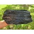 thumbnail image 3 of Extra Large Black Tourmaline Chunk / Rod / Log, Natural Rough Black Tourmaline Crystal, Raw Black Tourmaline Cluster Free Form Tourmaline (7-8 lbs), 3 of 4