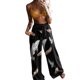 thumbnail image 5 of Pantalones de pijama cómodos para mujer, pantalones de yoga de pierna ancha, pantalones sueltos con estampado floral de mariposa, pantalones casuales para correr Fridja  hfkajh99018, 5 of 5