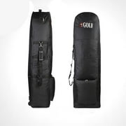 Portable Padded Golf Bag Durable Travel Cover Case With Wheels Nylon Construction Carrying Coverall Sporting Equipment