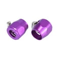 thumbnail image 5 of 4pcs AN8 Hex Purple Car Hose Finisher Clamp Adapter Line End Cover Connector, 5 of 6