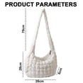 thumbnail image 2 of Bubble Hobo Bags for Women Quilted Tote Bag for Women Puffer Bag Quilted Bag Lightweight Puffy Tote Bag Quilted Padding Shoulder Bag,white, 2 of 5