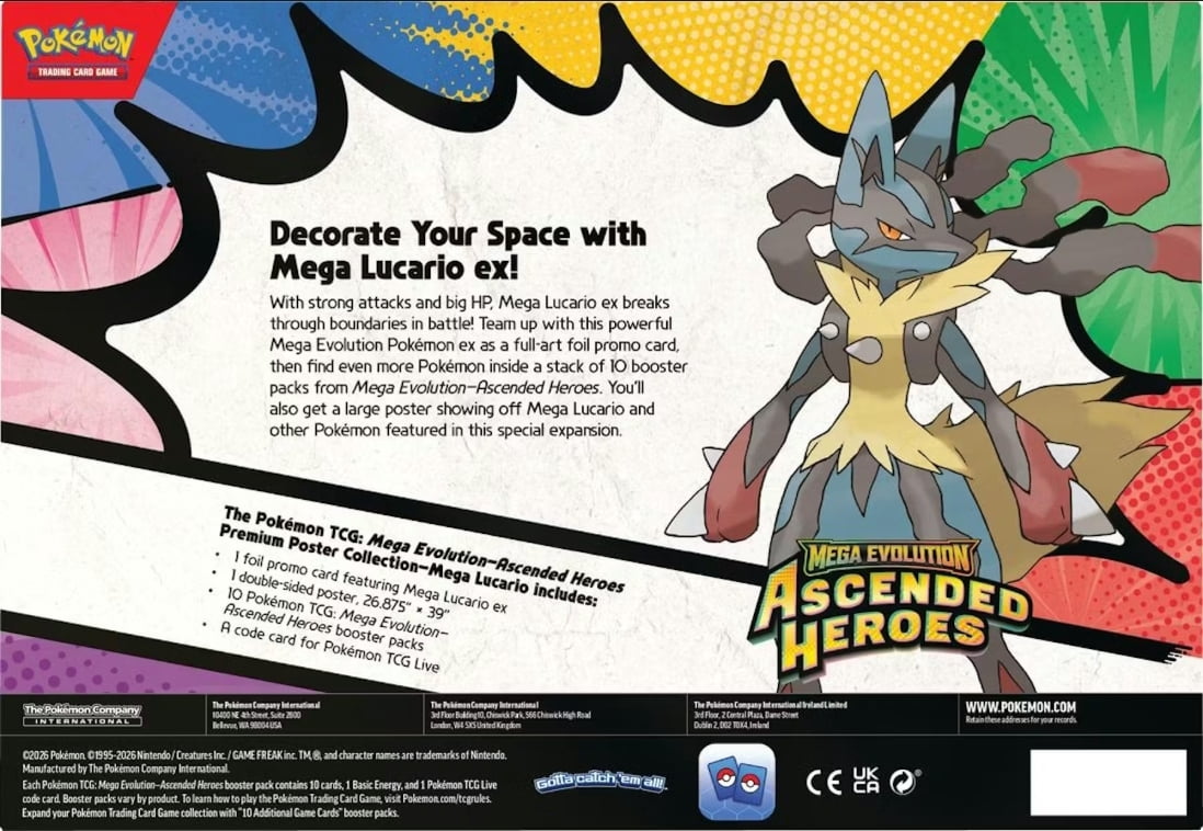 Pokemon TCG: Mega Evolution - Ascended Heroes Premium Poster