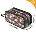 thumbnail image 4 of FORMRS Pencil Case with 3 Compartments Zipper Pouch, Elementary School Level and up, Black Lucky Cat, 4 of 8