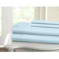 thumbnail image 1 of 1200 Thread Count 100% Cotton Solid Sheet Set (Twin, Aqua), 1 of 1