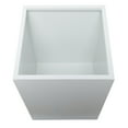 thumbnail image 4 of CosmoLiving by Cosmopolitan 17", 14"W Indoor Outdoor White Metal Planter (2 Count), 4 of 9