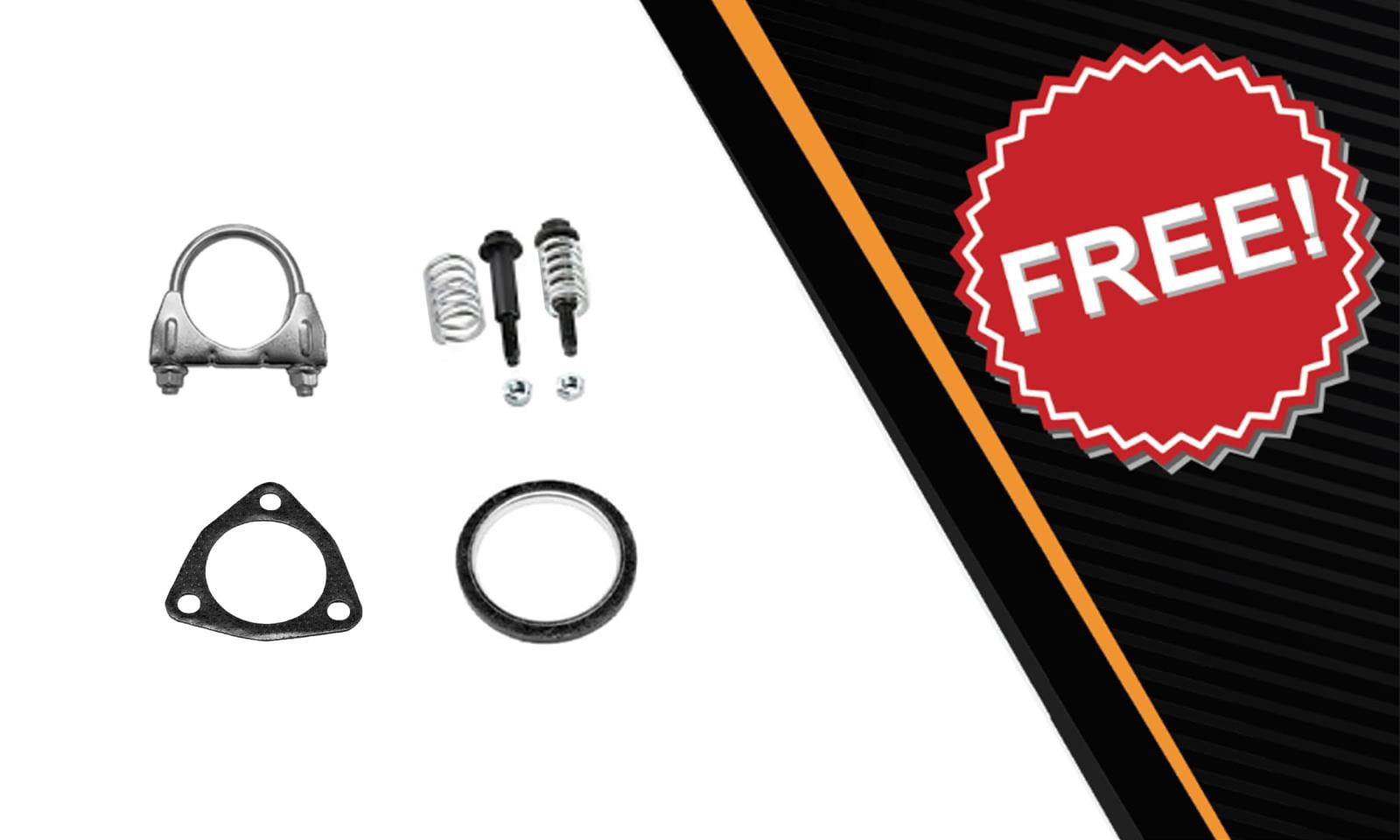 Northeastern Exhaust Resonator & Muffler Kit Fits 2007-2009 Honda CR-V 2.4L - Direct Fit | Stainless Steel Exhaust System Kit
